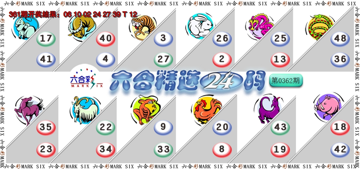 2024362期六合精选24码