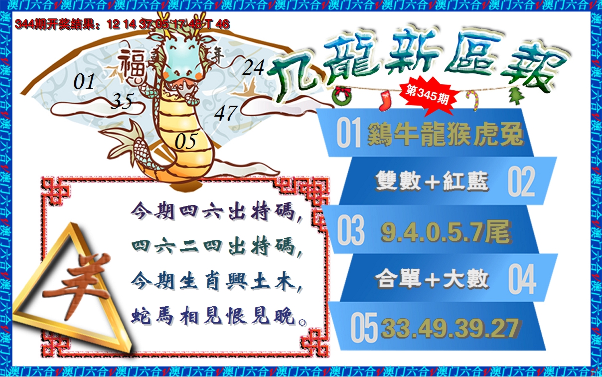 2024345期澳门新区报