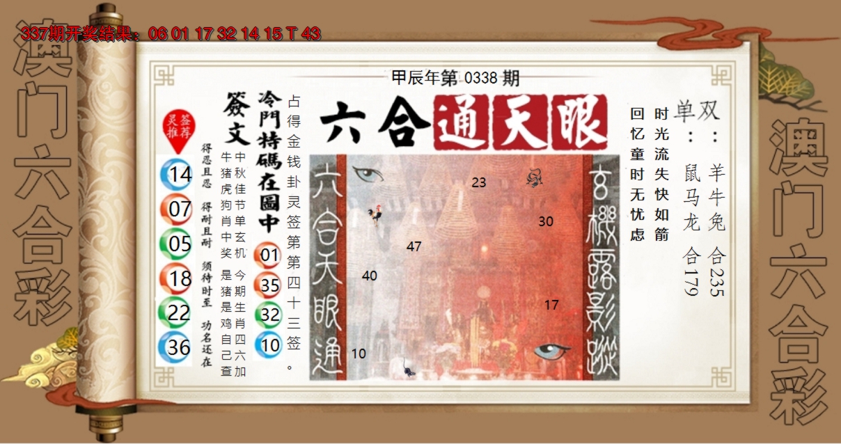 2024338期六合通天眼