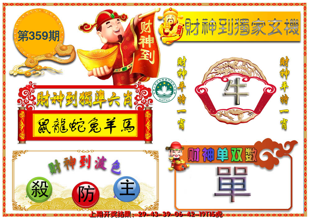 2024359期财神六肖