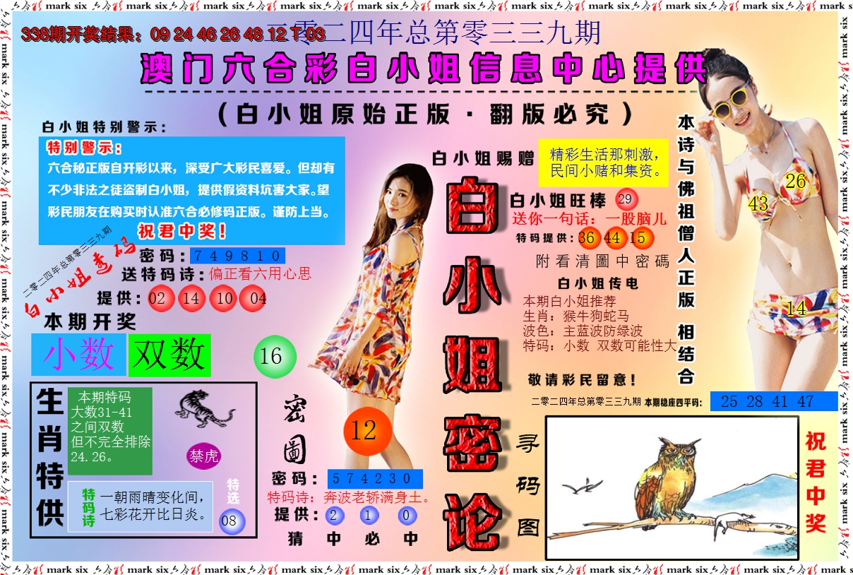 2024339期白小姐密论