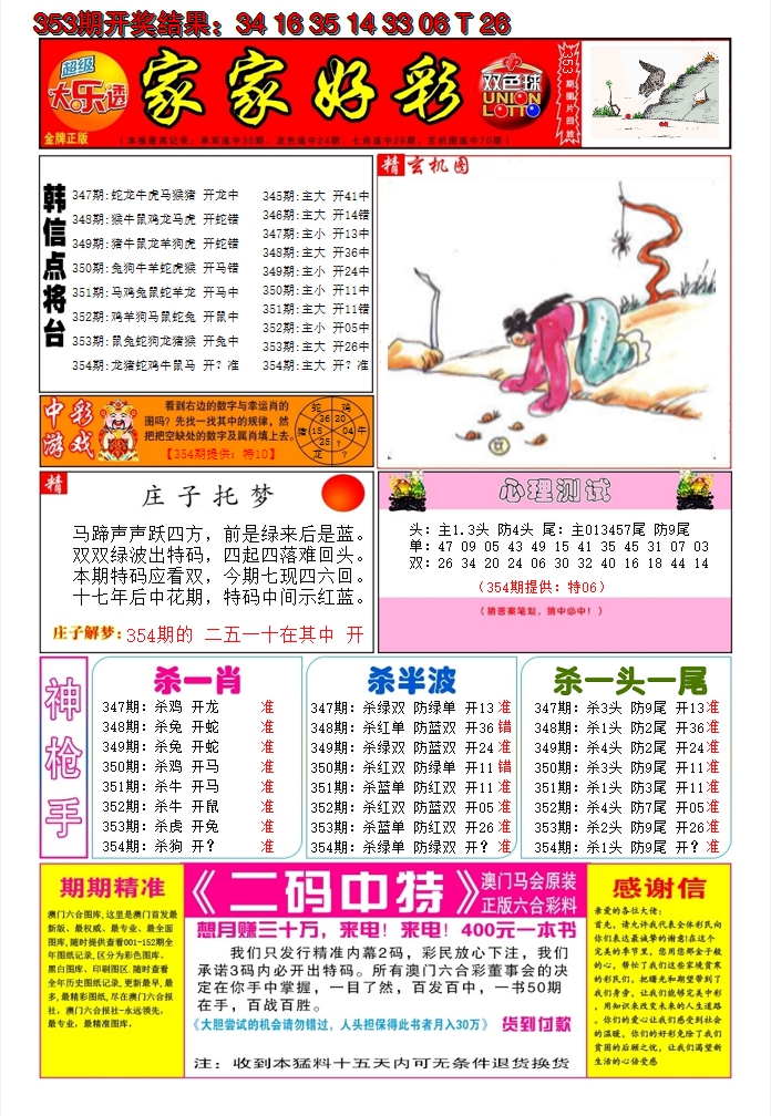2024354期家家好彩A