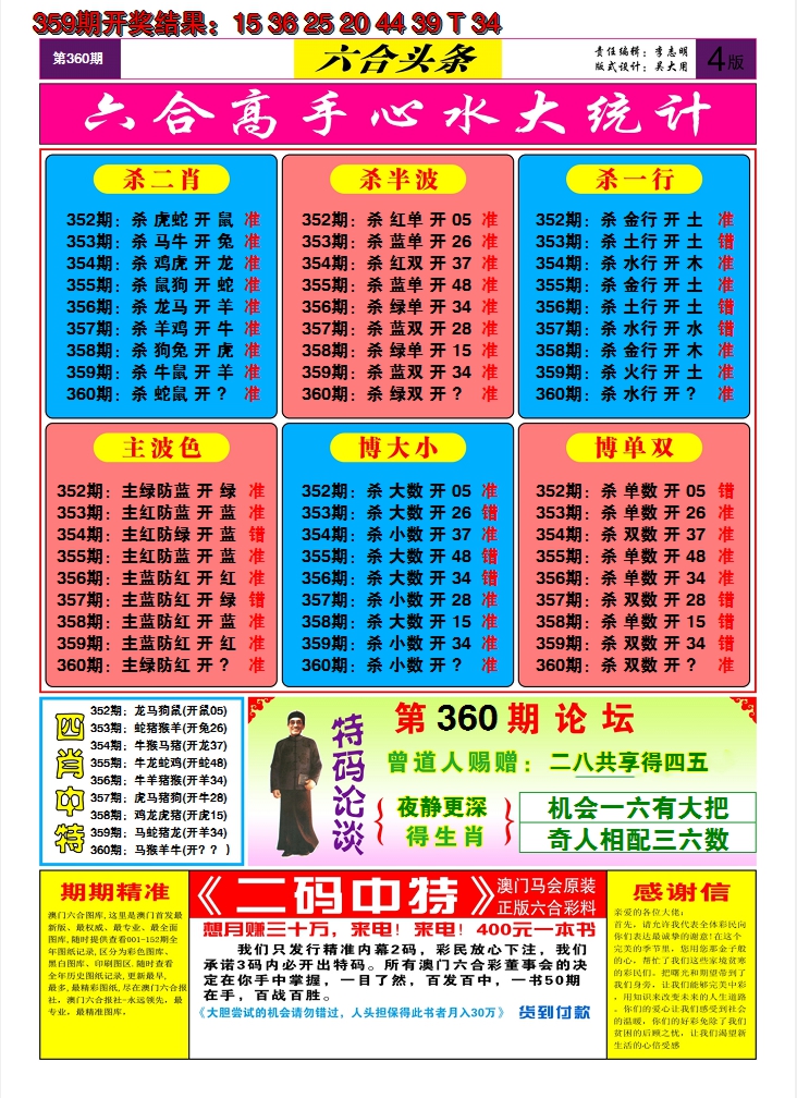 2024360期六合头条D