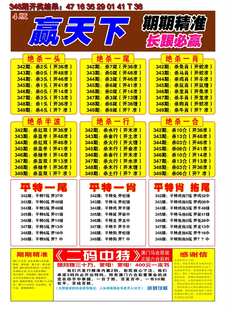 2024349期澳门赢天下C