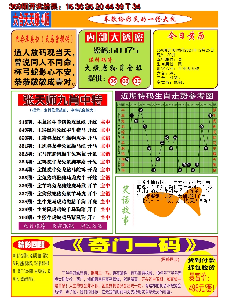 2024360期澳门天天赚C