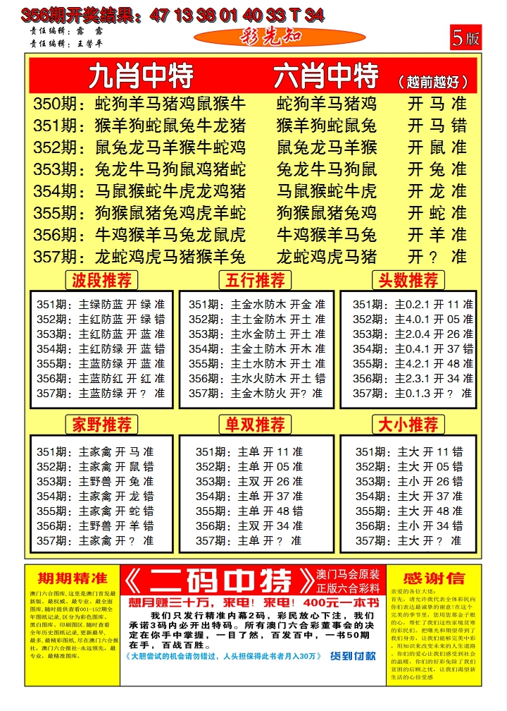 2024357期澳门彩先知D