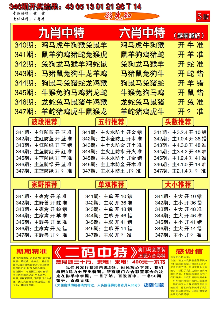 2024347期澳门彩先知D