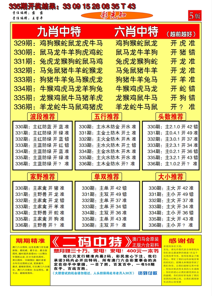 2024336期澳门彩先知D