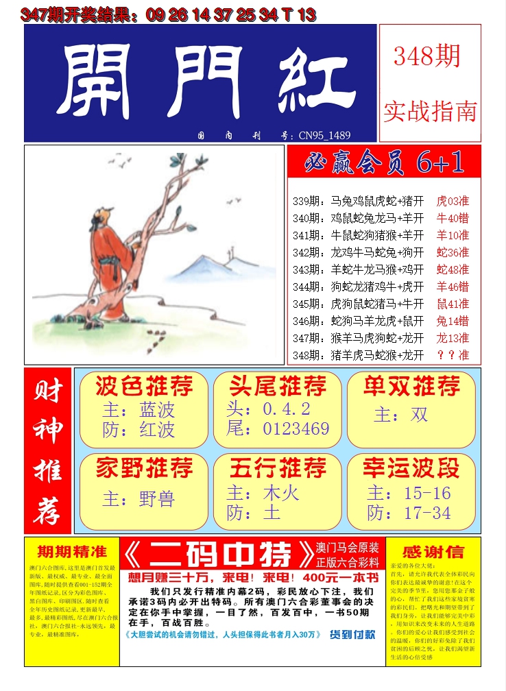2024348期澳门开门红A