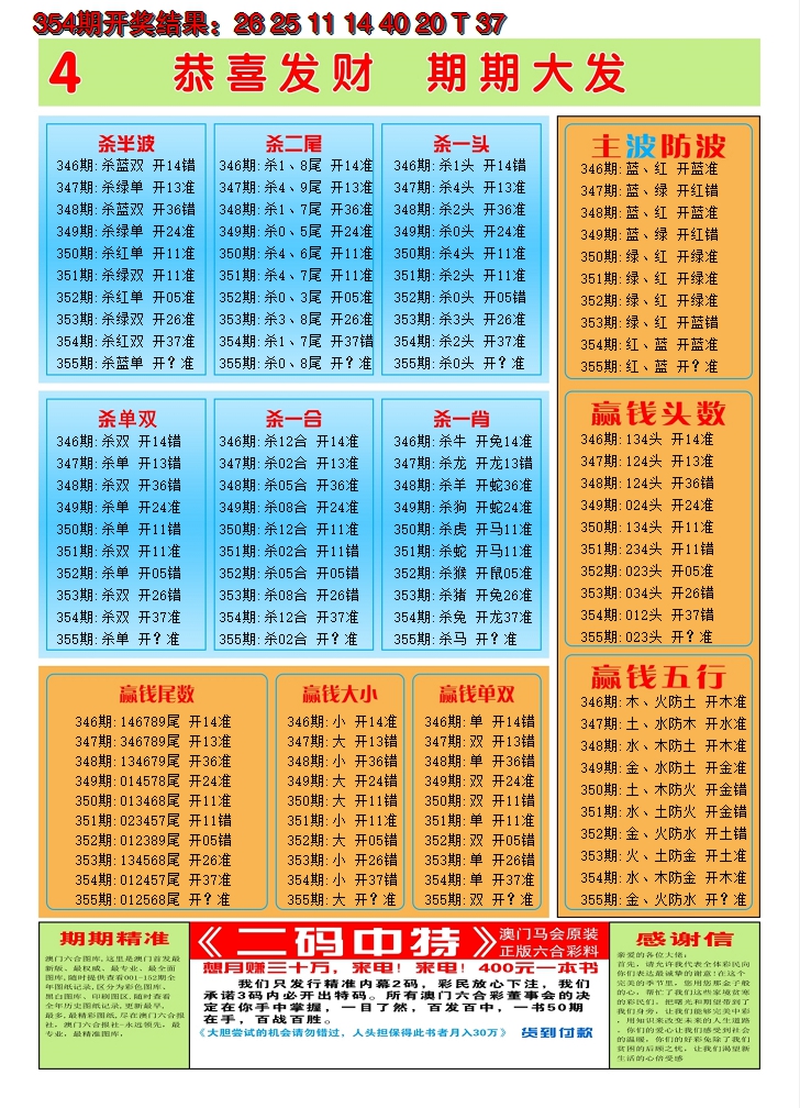 2024355期澳门黄金屋C
