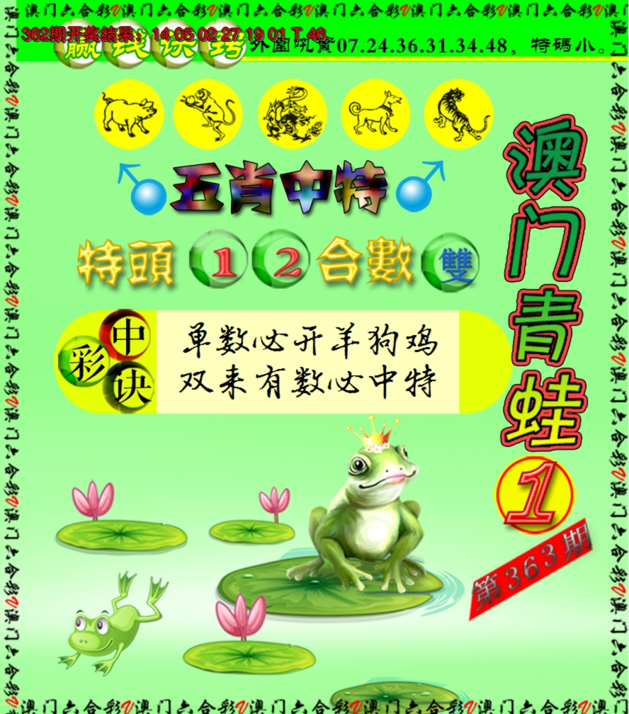 2024363期青蛙系列1