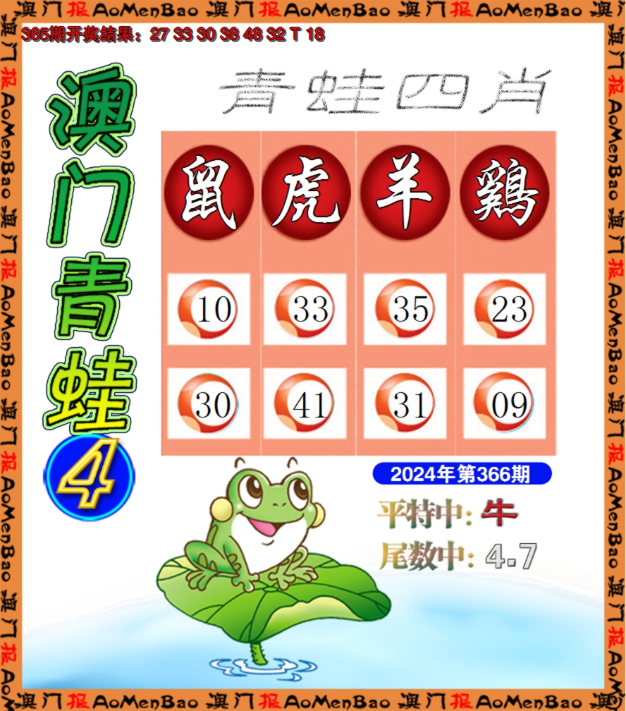 2024366期青蛙系列4