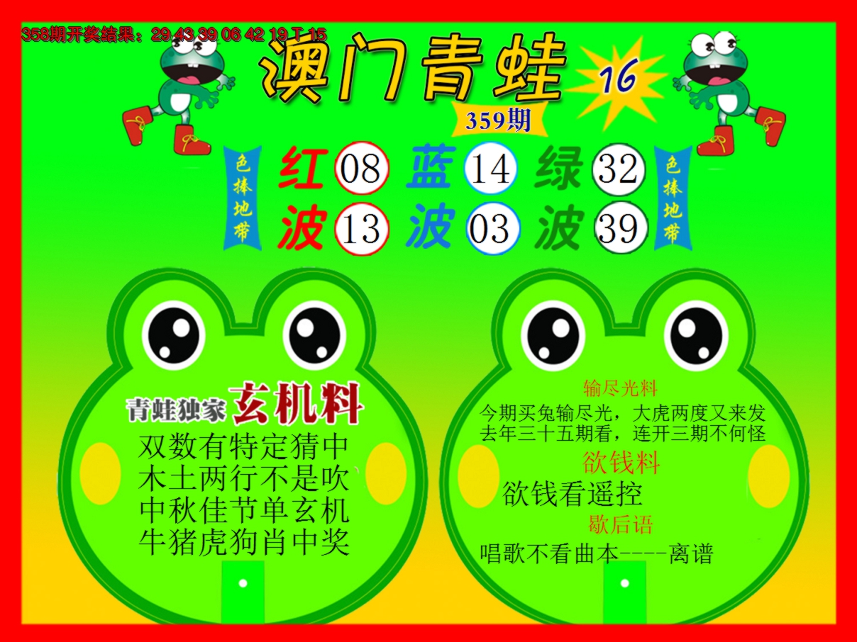 2024359期青蛙系列16