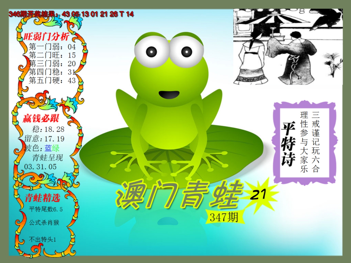 2024347期青蛙系列21