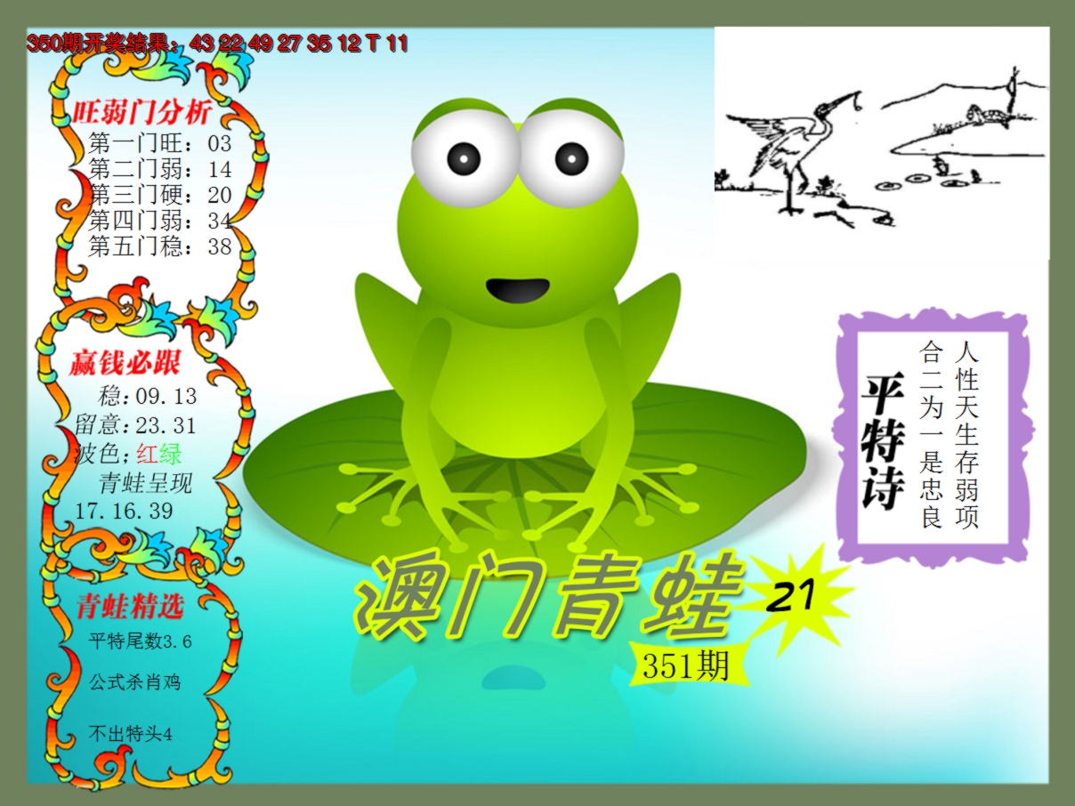 2024351期青蛙系列21