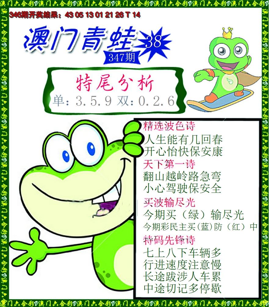 2024347期青蛙系列38