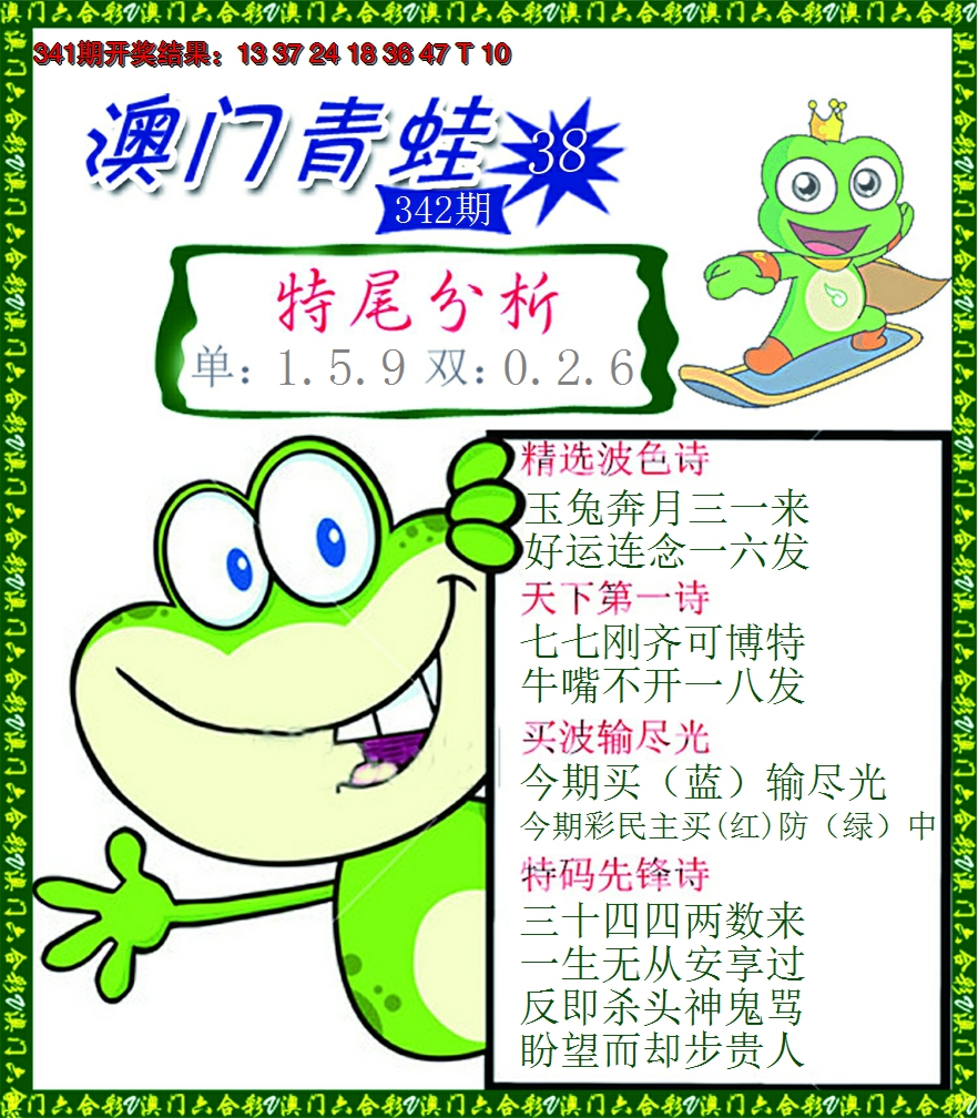 2024342期青蛙系列38