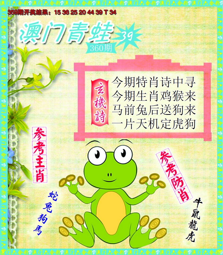 2024360期青蛙系列39