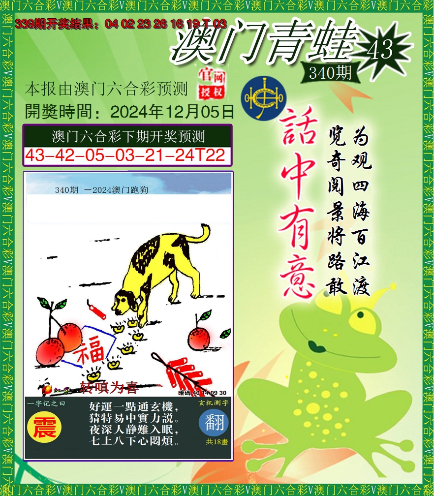 2024340期青蛙系列43