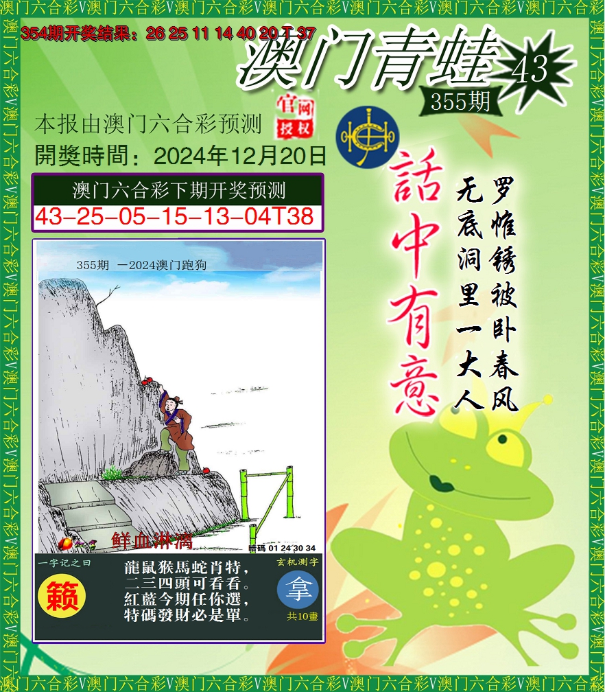 2024355期青蛙系列43