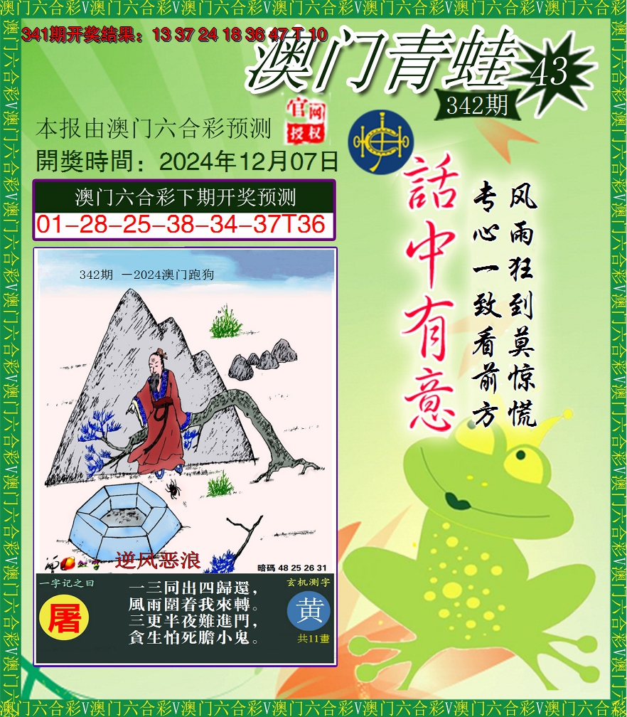 2024342期青蛙系列43
