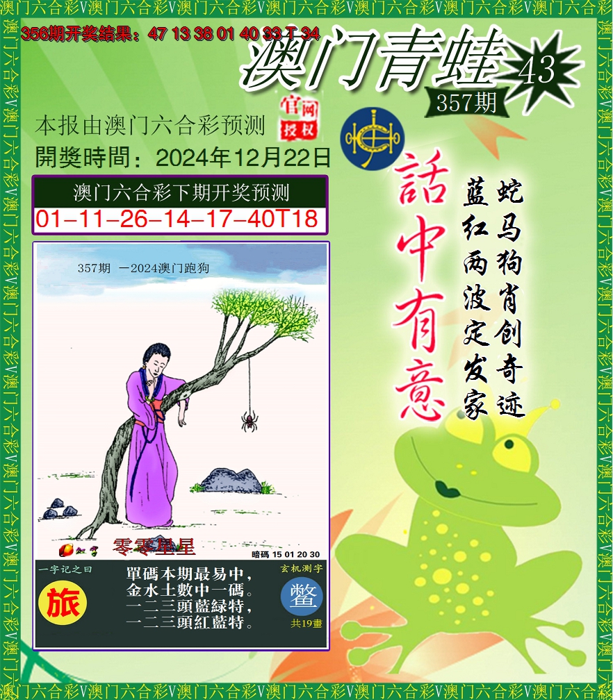 2024357期青蛙系列43