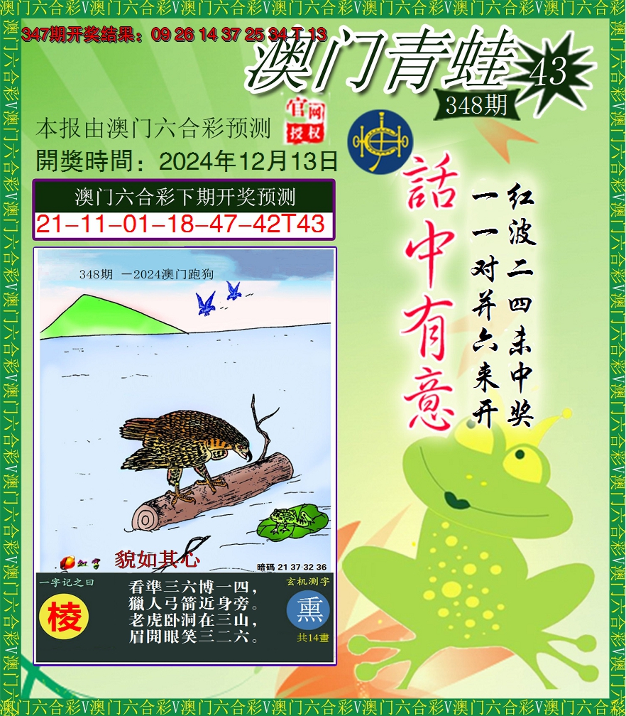 2024348期青蛙系列43