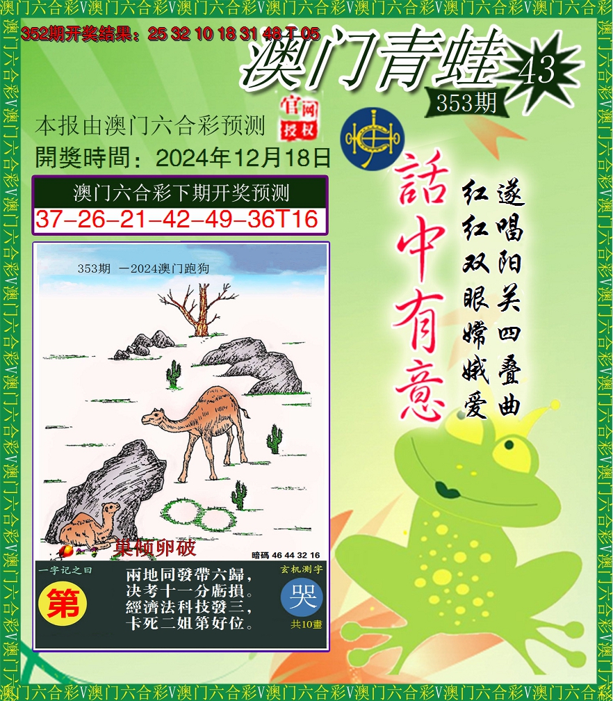 2024353期青蛙系列43