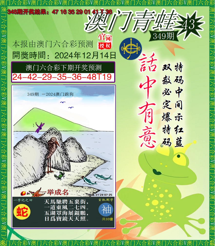 2024349期青蛙系列43