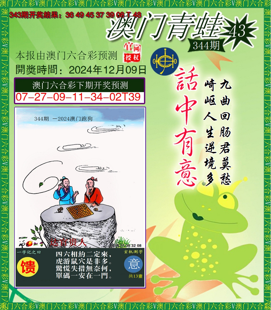 2024344期青蛙系列43