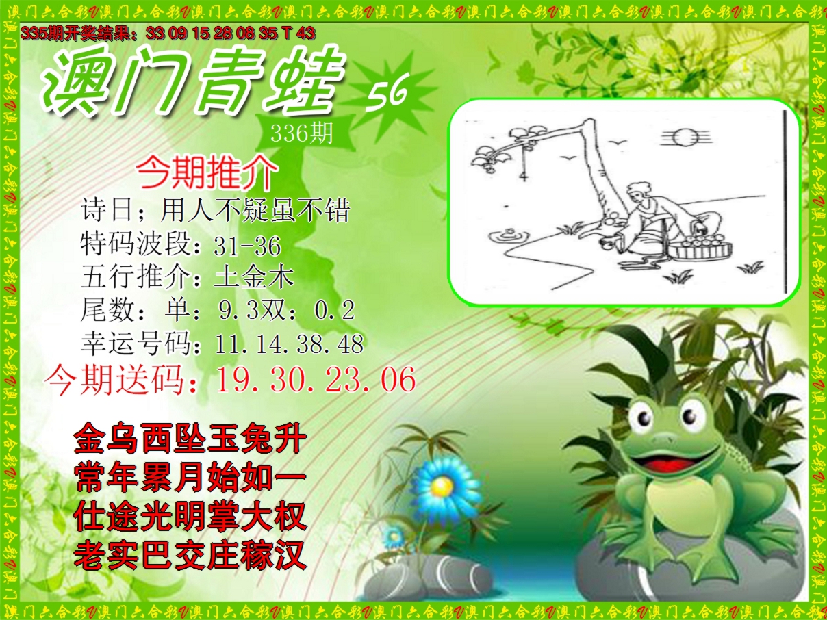 2024336期青蛙系列56