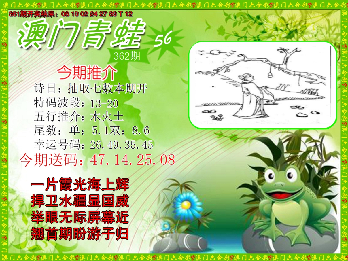 2024362期青蛙系列56