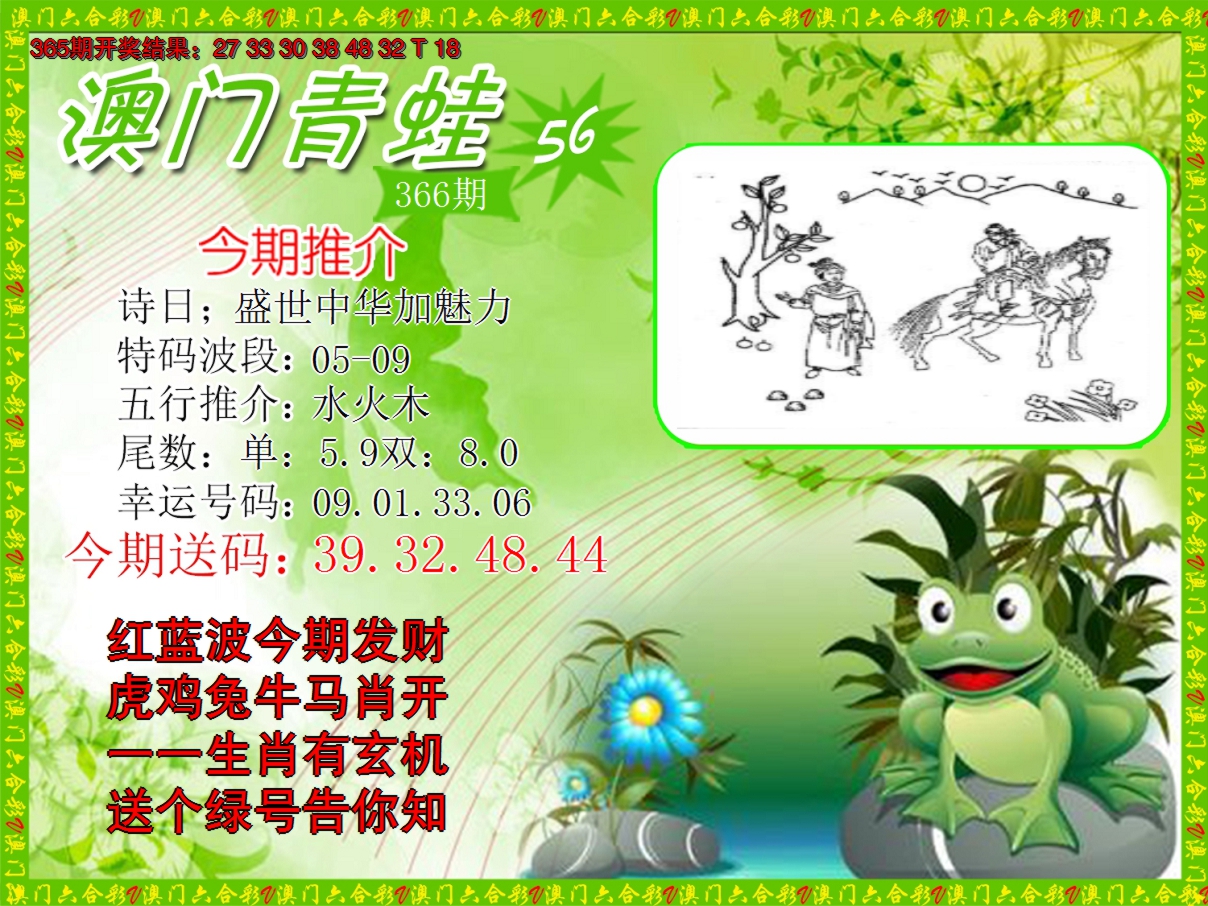 2024366期青蛙系列56
