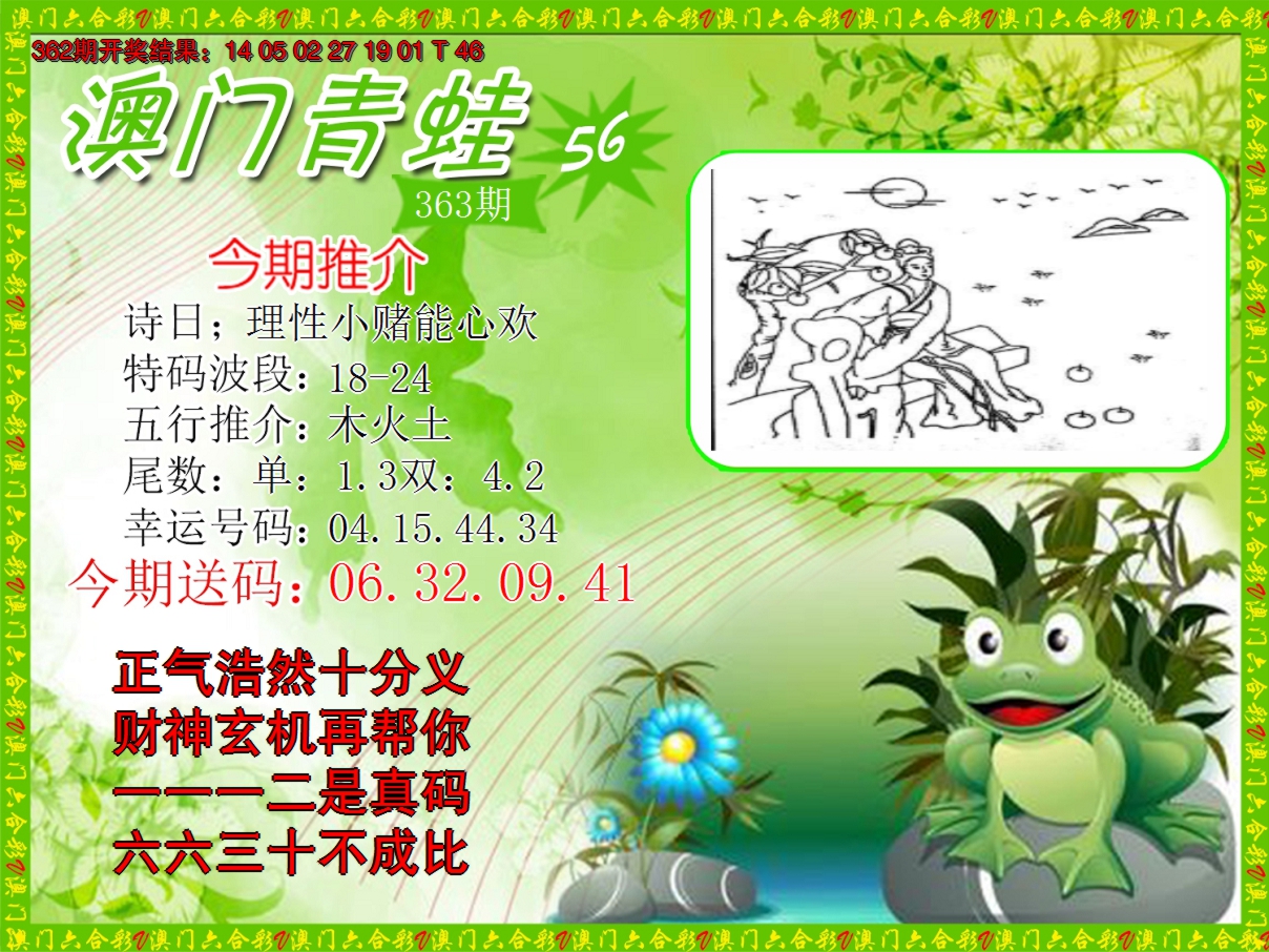 2024363期青蛙系列56