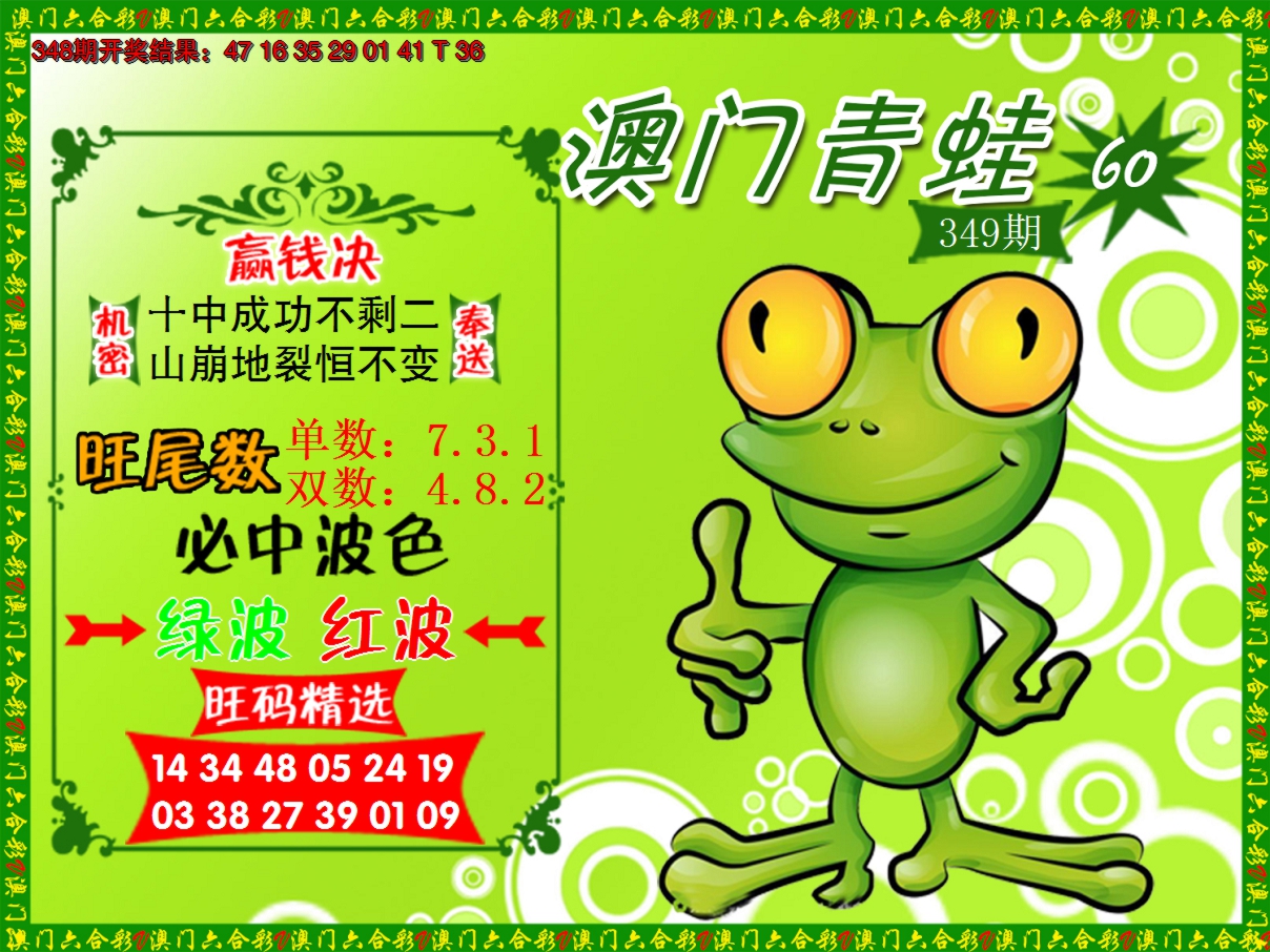2024349期青蛙系列60