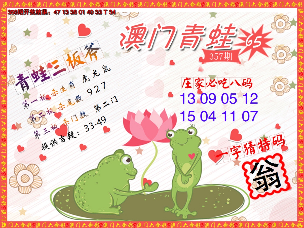 2024357期青蛙系列65