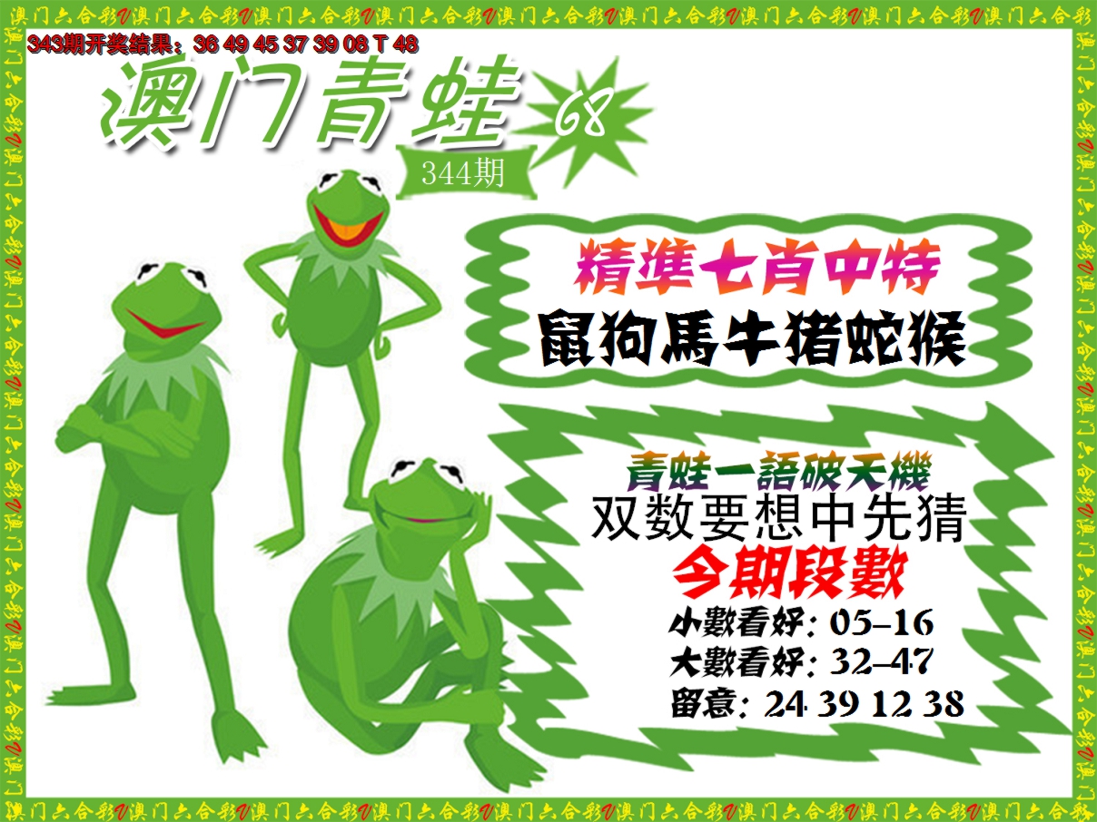 2024344期青蛙系列68