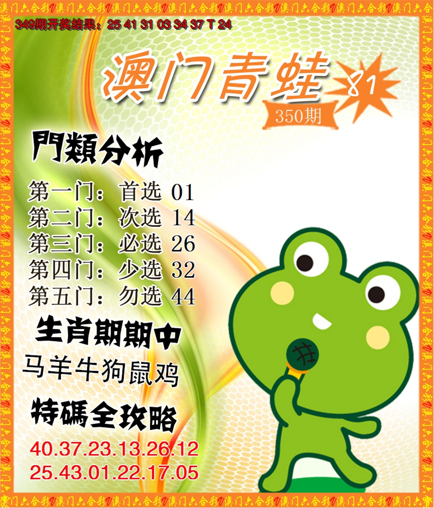 2024350期青蛙系列81
