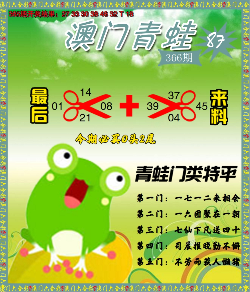 2024366期青蛙系列87