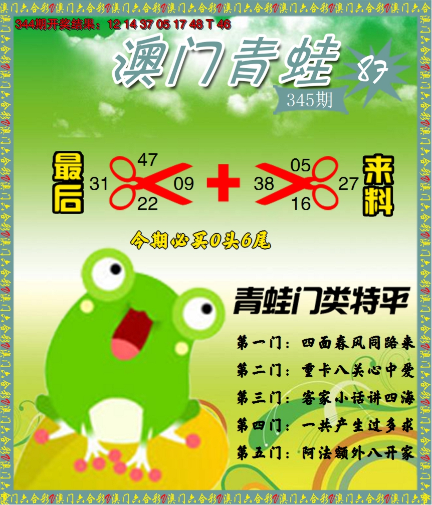 2024345期青蛙系列87