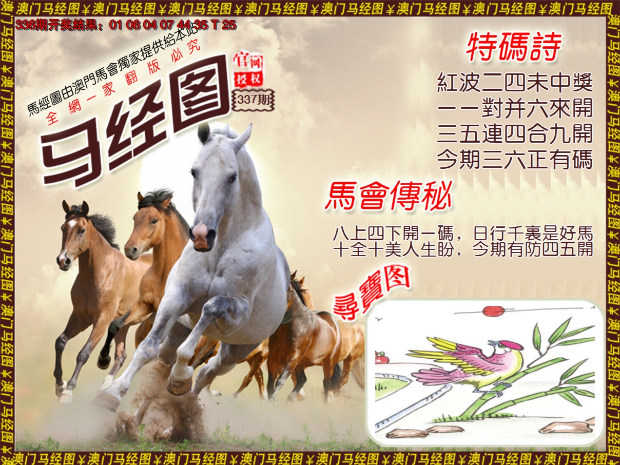 2024337期马经系列1