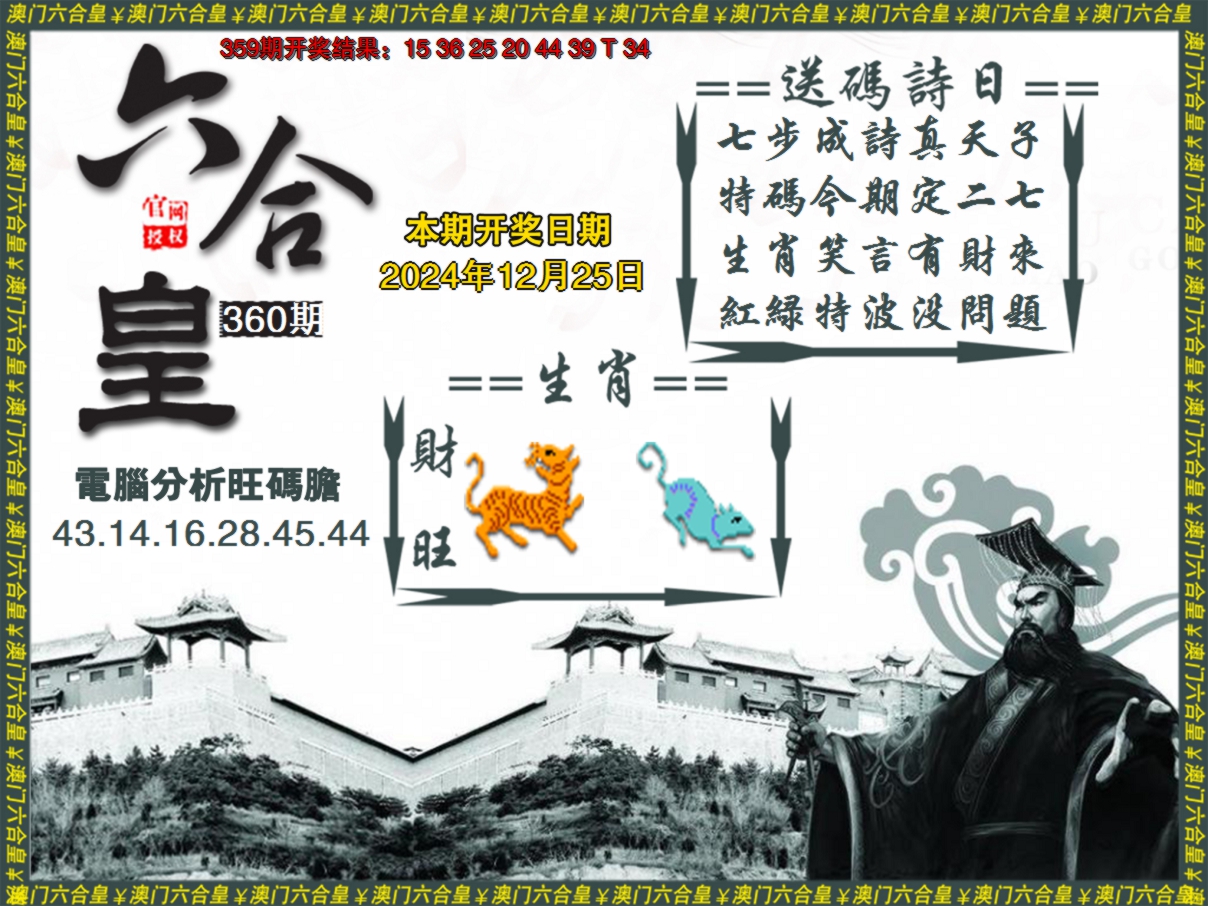 2024360期六合皇系列3