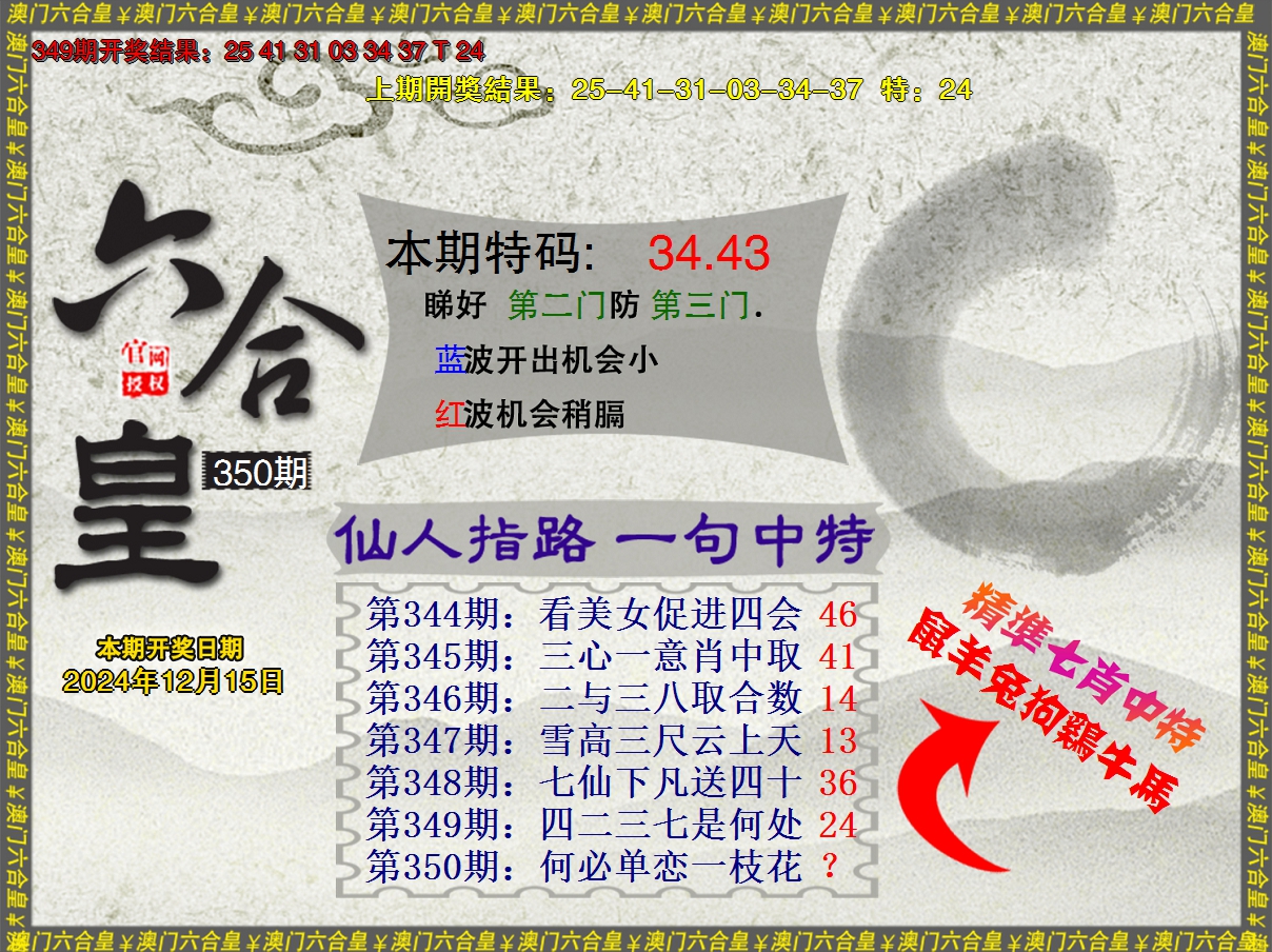 2024350期六合皇系列5