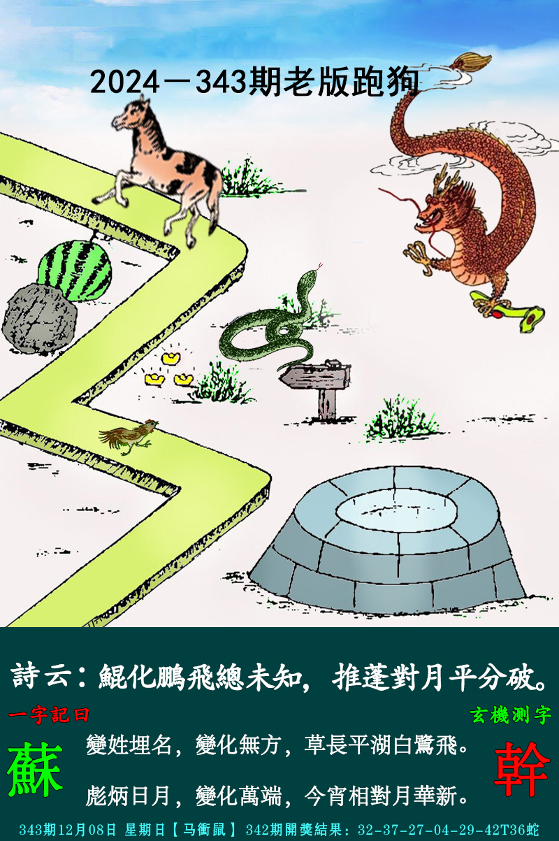 2024343期老跑狗图