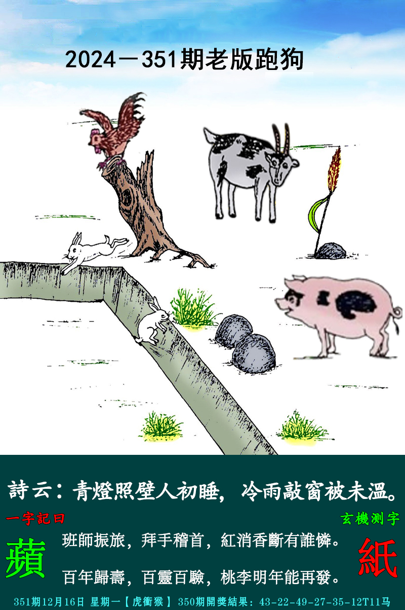 2024351期老跑狗图