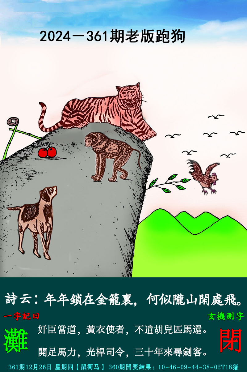 2024361期老跑狗图