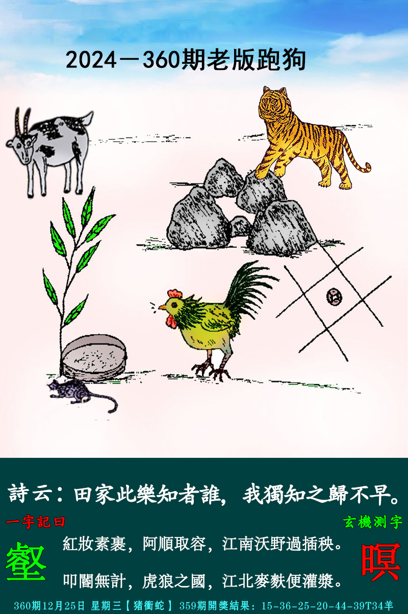 2024360期老跑狗图