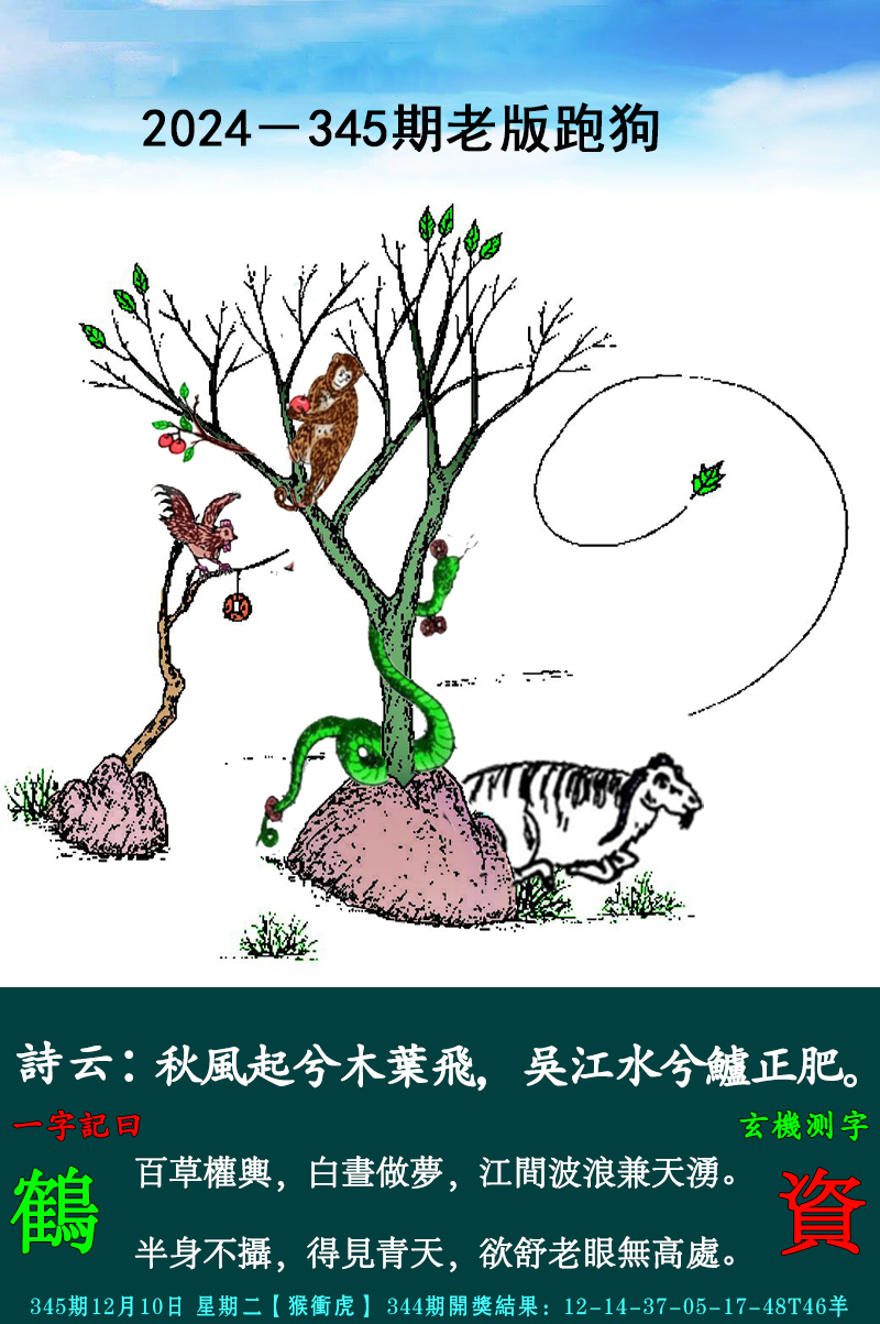 2024345期老跑狗图