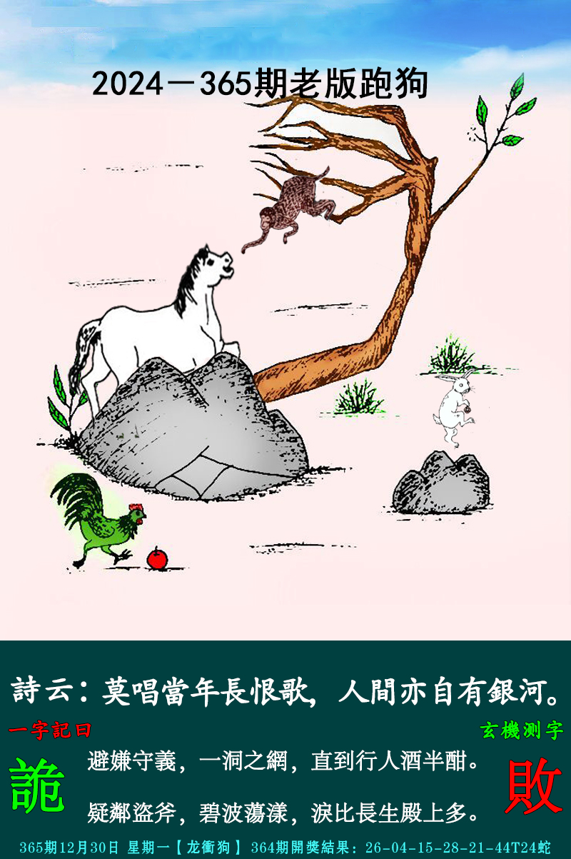 2024365期老跑狗图