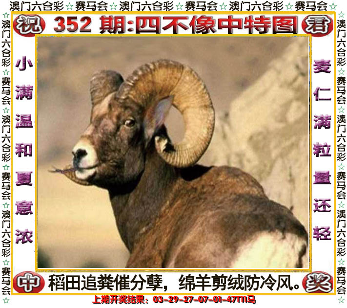 2024352期四不像中特图